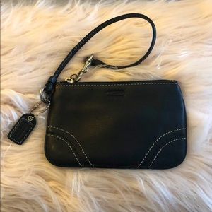 Black coach wristlet